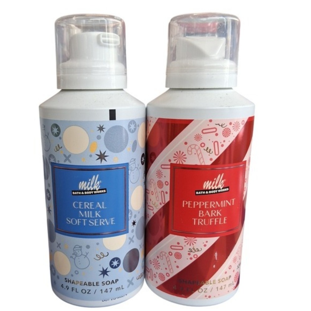 Bath & Body Works LIMITED Edition Milk Collection Women's 2pcs Shapeable Soap